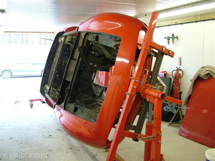 Fiat Dino Spider 2400 Stripping